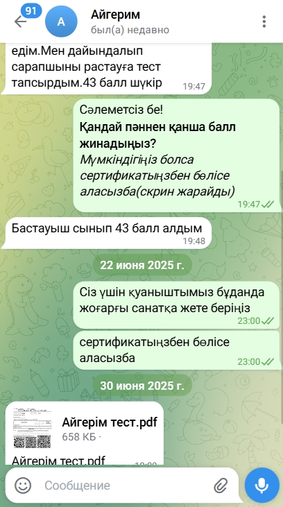 Telegram чат